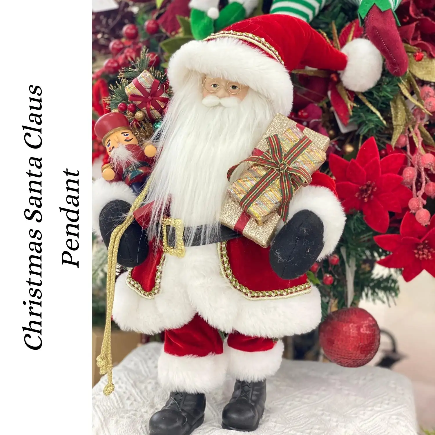 Christmas Inflatable Doll Wholesale Plush Toys Decoration Supplies Decorations Tree Ornament Santa Claus Figures Papai Noel