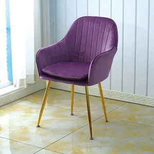 Bon marché, meubles de salon, chaise en velours à mi-dossier, pieds plaqués or, <span class=keywords><strong>fauteuil</strong></span> de loisirs, <span class=keywords><strong>fauteuil</strong></span> - Product Image 5