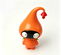 Figurine personnalisée Orange Drop Elf en PVC, personnage de dessin animé, statue, usine chinoise, OEM, figurine personnalisée pour la vente en gros de produits de marque