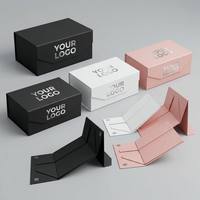 Boîte à livre pliable magnétique de qualité supérieure personnalisée pour pistolet de massage - Emballage cadeau en carton rigide écologique à plat avec logo