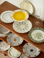 Assiette à petit-déjeuner en céramique magnifiquement conçue, design moderne, vaisselle de cuisine durable, multifonctionnelle, fraîcheur garantie
