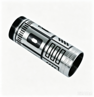 Boîtier cylindrique en aluminium usiné CNC, boîtier métallique anodisé sur mesure pour lampe torche et équipement électronique