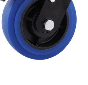 Hochleistungs-Industrie-<span class=keywords><strong>4</strong></span>-Zoll-Lenkräder in Gummi blau - Product Image 1