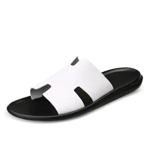 Sandale Herren berühmte Marke Trend produkte Damen Echt leder Hausschuhe Atmungsaktive Sandalen Schuhe Herren Hausschuhe