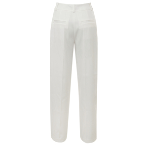 Chic <strong>White</strong> <strong>Wide</strong> <strong>Leg</strong> High Waist Tailored <strong>Trousers</strong> for <strong>Women</strong> Elegant Office Pants - Product Image 6