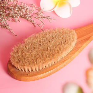 Cepillo de masaje de madera con mango largo, cerdas de jabalí, cepillo para espalda, cepillo de baño para adultos - Product Image 2