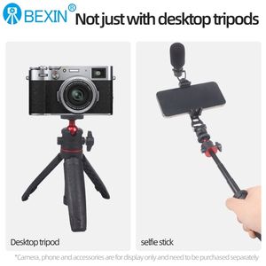 ชุดขาตั้งกล้องวิดีโอ <span class=keywords><strong>Ulanzi</strong></span> MS01 สำหรับโทรศัพท์มือถือ พร้อมที่ยึดแบบ Cold Shoe ไฟ LED และไมโครโฟน สำหรับกล้อง DSLR & SLR ใช้ได้กับ iPhone 13 และ Sony - Product Image 3