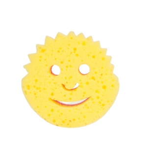 Esponja Ecológica Termosensible con Diseño de Cara Sonriente 10x10x4cm, Esponja de Baño Suavizante de Agua con Forma Personalizada, Esponja de Limpieza para Cocina - Product Image 3