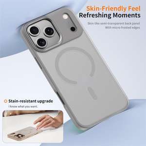 Funda protectora para iPhone 17 Pro/Pro Max, con tacto de piel, magnética, transparente, de cobertura total y anticaídas. - Product Image 5