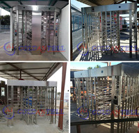 Acero inoxidable puerta industrial bidireccional seguridad automática paso torniquete proveedor control de acceso con RFID