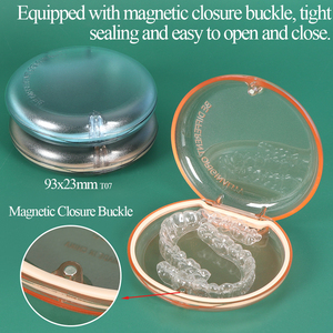 Boîte de rangement pour appareil dentaire SUNSHING personnalisée avec miroir, boîte magnétique pour prothèses dentaires, étui pour protège-dents orthodontiques, conteneur de stockage pour fausses dents - Product Image 3