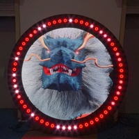 Écran LED rond Aglare P2.5 P3 P4, panneaux d'affichage intelligents, écran mural LED publicitaire pour intérieur et extérieur