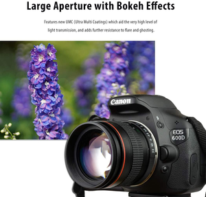 Objectif téléobjectif FY 85 mm AF F/8.3-16 pour appareils photo plein format - Construction en aluminium noir et verre optique - Product Image 3