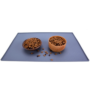 Tapis personnalisé en silicone de qualité alimentaire pour animaux, tapis d'alimentation rectangulaire imperméable et antidérapant pour chiens et chats, <span class=keywords><strong>service</strong></span> OEM disponible - Product Image 4