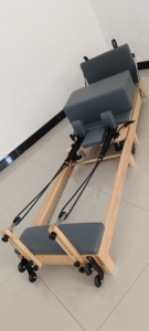Nuevo diseño de madera plegable Yoga Fitness Pilates máquina roble Arce madera plegable Pilates Reformer para estudio - Product Image 2