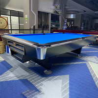 Mesa de Billar de Torneo de 9 pies y 8 pies, Diseño Nuevo de 2024, Juego Deportivo de Interior, Mesa de Billar Popular en los Mercados de Indonesia y Filipinas