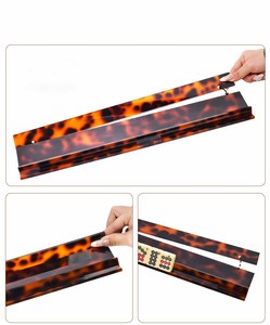 Venta al por mayor: Modernos soportes y empujadores de mahjong de acrílico hechos a mano con imán de diseño festoneado de 20 pulgadas para decoración del hogar - Product Image 5