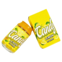 Emballage personnalisé de canettes de soda en plastique de 100 ml, 3.5 avec boîte, étiquette holographique monochrome, conteneur pour bonbons
