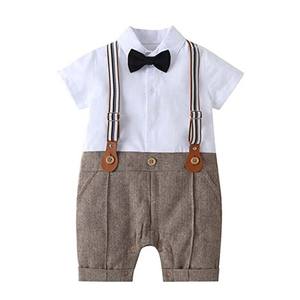 Les enfants portent des vêtements d'église de Noël pour garçons Tuxedo Romper Infant Boy Clothing Sets BBRS-015 - Product Image 3