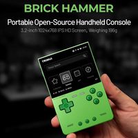 Console de jeu portable Trimui Brick Hammer avec écran de 3,2 pouces, système Linux, fabrication de précision CNC, corps entièrement métallique