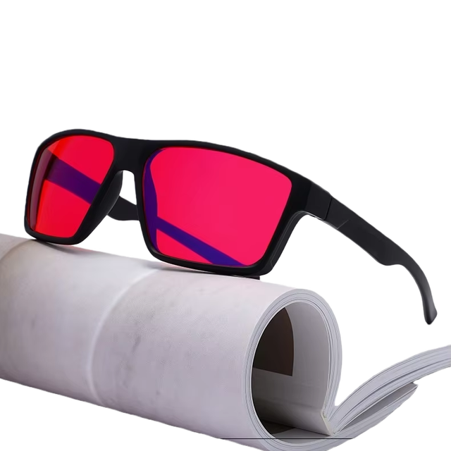 Digital Eye Strain Relief Migraine Suffers TR90 Red PC Lens Anti Blue Light Blocking Blocker Computer Protection Sleep Glasses