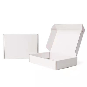 Caja de cartón blanca personalizada para avión, 230GSM, de tres capas, con logo personalizable a doble cara, para juguetes y electrónica - Product Image 1
