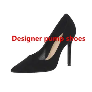 2021 nuovo design tacco alto pompa da donna punta tonda piattaforma rivetto metallico tacco alto pompe scarpe donna