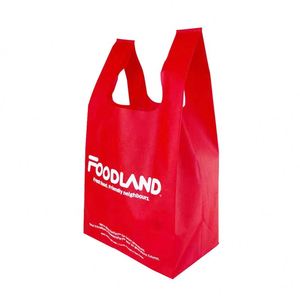 Sacs de courses non tissés TNT de qualité supérieure à prix spécial pour supermarchés, sacs de courses personnalisés avec fond renforcé pour l'épicerie en gros - Product Image 5