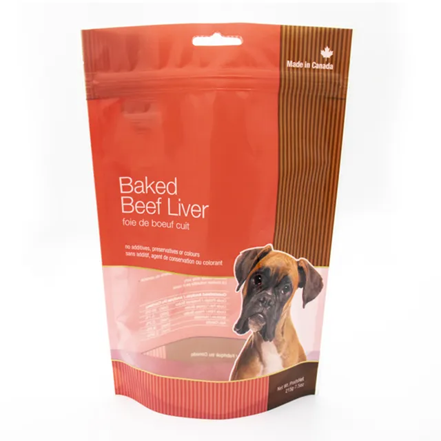 Modern Design Economic Pet Mylar Packaging Pouch With Ziplock Stand Up Pouch Dog Treat Food Plastic Biodegradable Bag