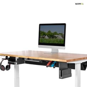 Bureau assis-debout électrique SAMDI en bois, hauteur réglable, avec préréglages de mémoire - Product Image 4
