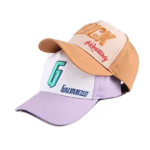 Benutzer definierte hochwertige 5 Panel Baumwolle Baseball Cap Großhandel Logo Männer Sport Hüte Baseball Caps