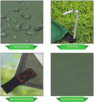 Sac à dos randonnée tente extérieure hamac pluie mouche bâche multifonctionnelle imperméable tente Camping bâche