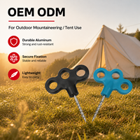 Accessoires de tente, usine, accessoires de plein air de haute qualité, piquets de vis de tente de Camping, planche de planche, piquets de clous de sol