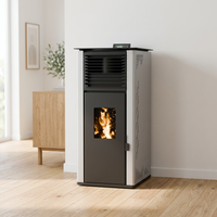 Poêle à granulés Wi-Fi PANSEE PS-80, chauffage d'air chaud économe en énergie pour salon moderne avec nouvelle technologie de pointe