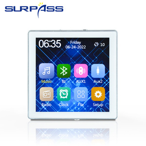 PW425E Pantalla táctil de 4 pulgadas Mini reproductor de música de alta fidelidad Amplificador de audio inteligente para <span class=keywords><strong>Bluetooth</strong></span> y Wifi Receptor de montaje en pared - Product Image 2