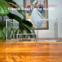 Boîte de rangement magnétique murale en acrylique transparent rigide épais sur mesure de 3 mm pour boosters Yu-Gi-Oh! – Luxe, écologique et moderne
