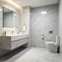 Carreaux en céramique durables 300x300mm R10 antidérapants résistants à l'eau modernes pour cuisine, salle de bain, balcon, hôtel, appartement, salon