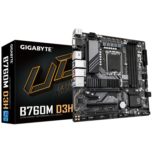 GIGABYTE B760M D3H Motherboard with 256GB DDR5 Memory Support 14th/13th and 12th Gen Intel Series Processors