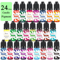 Essence de couleur liquide haute concentration, 24 couleurs, 10 ml, pour savon fait main, bougie, et coloration de silicone souple, directement de l'usine