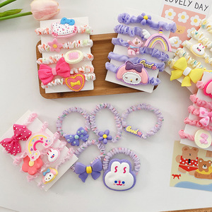 <span class=keywords><strong>Tracy</strong></span> y Herry 5 unids/set nuevo coreano encantador de dibujos animados Scrunchies para niñas flores accesorios para el pelo Pelo elástico - Product Image 2