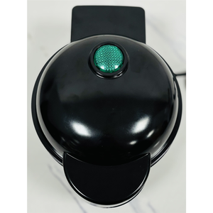 เครื่องทำวาฟเฟิลทรงกลมขนาดเล็กสีดำ - <span class=keywords><strong>750</strong></span> วัตต์, แผ่นเคลือบกันติด, ไฟแสดงสถานะ, ขนาดกะทัดรัด, สำหรับอาหารเช้าและของว่าง ทำความสะอาดง่าย - Product Image 4