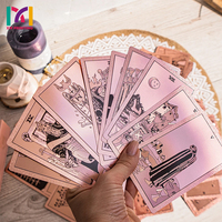 Kartu oracle kustom permainan kartu afirmasi deck cetakan kustom kartu tarot warna disesuaikan untuk pembaca