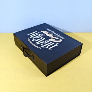 In ấn tùy chỉnh tráng giấy các tông cứng nhắc đóng mở có thể gập lại từ lật đóng cửa Hộp Quà Tặng Bao bì với da xử lý - Product Image 6