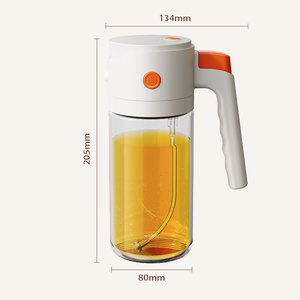 New Trend Design 550ml Óleo De Vidro Pot Oil Pulverizador Pour & Spray Cozinha Cozinhar Azeite Dispenser Garrafa - Product Image 2