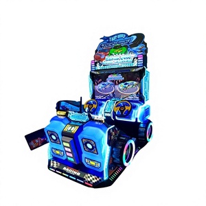 Simulateur de conduite automobile pour enfants à monnayeur, course extrême Speedway tourbillon, avec deux volants, 2 places, pour centres commerciaux et zones enfants - Product Image 1
