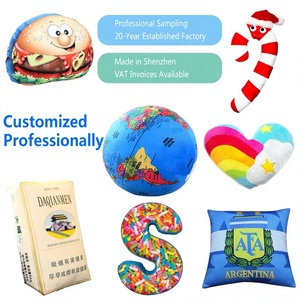 Cuscino Personalizzato a Forma di Terra Rotonda o <span class=keywords><strong>Alieno</strong></span>, Design su Misura, Stampa Personalizzata, Morbido Peluche, Produzione di Fabbrica - Product Image 1