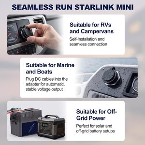 Adaptador de Corriente Empotrable Starlink Mini, Convertidor Elevador de Voltaje de 12V-30V CC, Impermeable IP67, 3.5A 105W, Aleación de Aluminio - Product Image 4