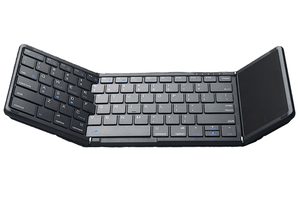 Clavier pliable ultra-fin pour ordinateur, mini clavier Bluetooth 3.0 pliable, compatible avec trois appareils, clavier pliable sans fil - Product Image 5