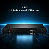 Codificador de Video SDI de 1 Canal, H.265 1080P 60FPS, SDI a IP RTMP SRT RTSP HLS ONVIF IPTV, Codificador de Transmisión en Vivo para Iglesias