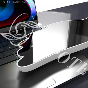 Ailes d'ange tapis de souris ergonomique personnalisé <span class=keywords><strong>repose</strong></span>-<span class=keywords><strong>poignet</strong></span> en cuir imperméable <span class=keywords><strong>repose</strong></span>-<span class=keywords><strong>poignet</strong></span> de bureau avec ailes design clavier <span class=keywords><strong>repose</strong></span>-main - Product Image 2